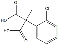 (2-CHLOROPHENYL)METHYLMALONIC ACID Struktur