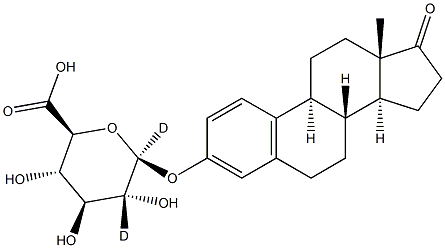 ESTRONE-B-D-GLUCURONIDE-D2 Struktur