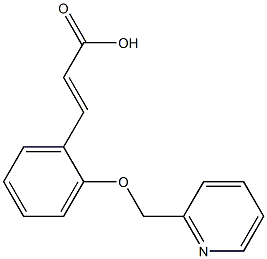 (2E)-3-[2-(PYRIDIN-2-YLMETHOXY)PHENYL]ACRYLIC ACID Struktur