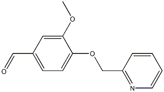 3-METHOXY-4-(PYRIDIN-2-YLMETHOXY)BENZALDEHYDE Struktur