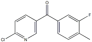 2-CHLORO-5-(3-FLUORO-4-METHYLBENZOYL)PYRIDINE Struktur