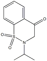 2-ISOPROPYL-2,3-DIHYDRO-4H-1,2-BENZOTHIAZIN-4-ONE 1,1-DIOXIDE Struktur