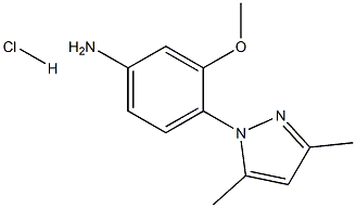 4-(3,5-DIMETHYL-PYRAZOL-1-YL)-3-METHOXY-PHENYLAMINE HYDROCHLORIDE Struktur