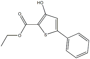 ETHYL 3-HYDROXY-5-PHENYLTHIOPHENE-2-CARBOXYLATE Struktur