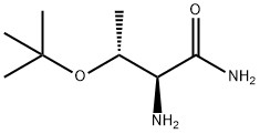 H-THR(TBU)-NH2 HCL Struktur