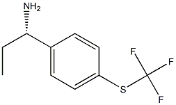 (1S)-1-[4-(TRIFLUOROMETHYLTHIO)PHENYL]PROPYLAMINE Struktur