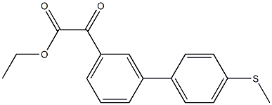 ETHYL 3-(4-METHYLTHIOPHENYL)BENZOYLFORMATE Struktur