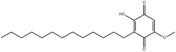 2-HYDROXY-5-METHOXY-3-TRIDECYL-[1,4]BENZOQUINONE Struktur