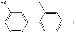 3-(4-FLUORO-2-METHYLPHENYL)THIOPHENOL Struktur