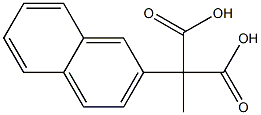 2-METHYL-2(2-NAPTHYL)MALONIC ACID Struktur