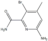 6-AMINO-3-BROMO-4-METHYLPYRIDINE-2-CARBOXAMIDE Struktur