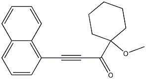 3-(1-METHOXY-CYCLOHEXYL)-1-NAPHTHALEN-1-YL-PROPYNONE Struktur