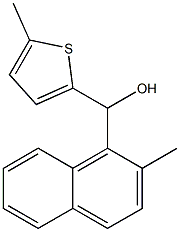 2-METHYL-1-NAPHTHYL-(5-METHYL-2-THIENYL)METHANOL Struktur