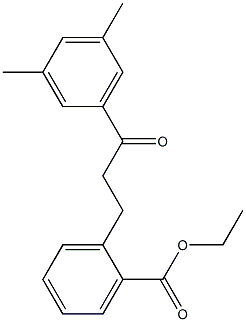 3-(2-CARBOETHOXYPHENYL)-3',5'-DIMETHYLPROPIOPHENONE Struktur