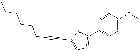 2-(4-METHOXYPHENYL)-5-OCT-1-YNYLTHIOPHENE Struktur