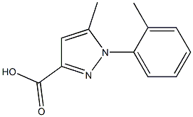 5-METHYL-1-O-TOLYL-1H-PYRAZOLE-3-CARBOXYLIC ACID Struktur