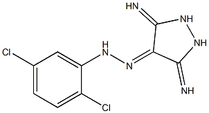 3,5-DIIMINOPYRAZOLIDIN-4-ONE (2,5-DICHLOROPHENYL)HYDRAZONE Struktur