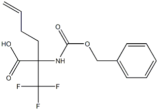 2-([(BENZYLOXY)CARBONYL]AMINO)-2-(TRIFLUOROMETHYL)HEX-5-ENOIC ACID Struktur