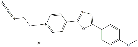 1-(2-ISOTHIOCYANATOETHYL)-4-[5-(4-METHOXYPHENYL)-2-OXAZOLYL]PYRIDINIUM BROMIDE Struktur