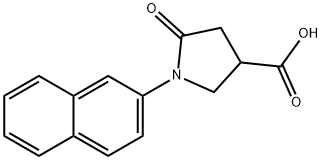 1-(2-NAPHTHYL)-5-OXOPYRROLIDINE-3-CARBOXYLIC ACID Struktur