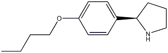 1-((2R)PYRROLIDIN-2-YL)-4-BUTOXYBENZENE Struktur