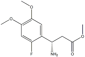 METHYL (3S)-3-AMINO-3-(2-FLUORO-4,5-DIMETHOXYPHENYL)PROPANOATE Struktur