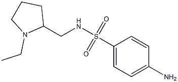 4-AMINO-N-[(1-ETHYLPYRROLIDIN-2-YL)METHYL]BENZENESULFONAMIDE Struktur