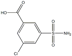 3-(AMINOSULFONYL)-5-CHLOROBENZOIC ACID Struktur