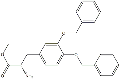 METHYL (2S)-2-AMINO-3-[3,4-BIS(PHENYLMETHOXY)PHENYL]PROPANOATE Struktur