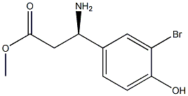 METHYL (3R)-3-AMINO-3-(3-BROMO-4-HYDROXYPHENYL)PROPANOATE Struktur