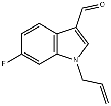 1-ALLYL-6-FLUORO-1H-INDOLE-3-CARBALDEHYDE Struktur