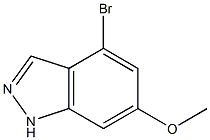 4-BROMO-6-METHOXYINDAZOLE Struktur