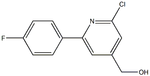 (2-CHLORO-6-(4-FLUOROPHENYL)PYRIDIN-4-YL)METHANOL Struktur