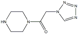 1-(1H-TETRAZOL-1-YLACETYL)PIPERAZINE Struktur