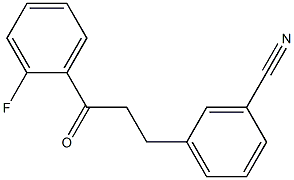 3-(3-CYANOPHENYL)-2'-FLUOROPROPIOPHENONE Struktur