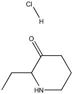 2-ETHYL-PIPERIDIN-3-ONE HYDROCHLORIDE, , 結(jié)構(gòu)式