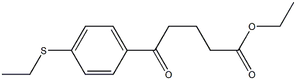 ETHYL 5-(4-ETHYLTHIOPHENYL)-5-OXOVALERATE Struktur