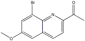 1-(8-BROMO-6-METHOXYQUINOLIN-2-YL)ETHANONE Struktur