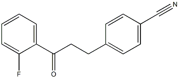 2'-FLUORO-3-(4-CYANOPHENYL)PROPIOPHENONE Struktur