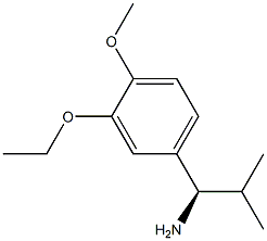 (1R)-1-(3-ETHOXY-4-METHOXYPHENYL)-2-METHYLPROPYLAMINE Struktur