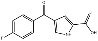 4-(4-FLUOROBENZOYL)-1H-PYRROLE-2-CARBOXYLIC ACID Struktur