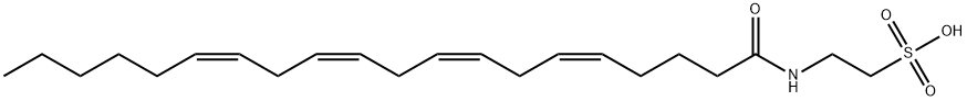 2-[(1-OXO-5Z,8Z,11Z,14Z-EICOSATETRAENYL)AMINO]-ETHANE SULFONIC ACID Struktur