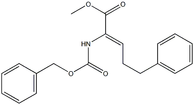 2-CBZ-AMINO-5-PHENYLPENT-2-ENOIC ACID METHYL ESTER Struktur