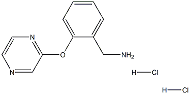 2-(PYRAZIN-2-YLOXY)BENZYLAMINE DIHYDROCHLORIDE Struktur