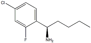 (1R)-1-(4-CHLORO-2-FLUOROPHENYL)PENTYLAMINE Struktur