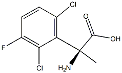 (2S)-2-AMINO-2-(2,6-DICHLORO-3-FLUOROPHENYL)PROPANOIC ACID Struktur