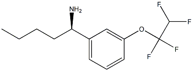 (1R)-1-[3-(1,1,2,2-TETRAFLUOROETHOXY)PHENYL]PENTYLAMINE Struktur