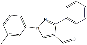 3-PHENYL-1-M-TOLYL-1H-PYRAZOLE-4-CARBALDEHYDE Struktur