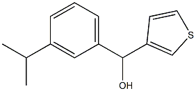 3-ISOPROPYLPHENYL-(3-THIENYL)METHANOL Struktur