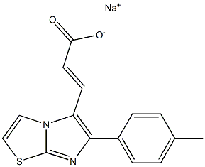 3-(6-P-TOLYL-IMIDAZO[2,1-B]THIAZOL-5-YL)-ACRYLIC ACID SODIUM SALT Struktur